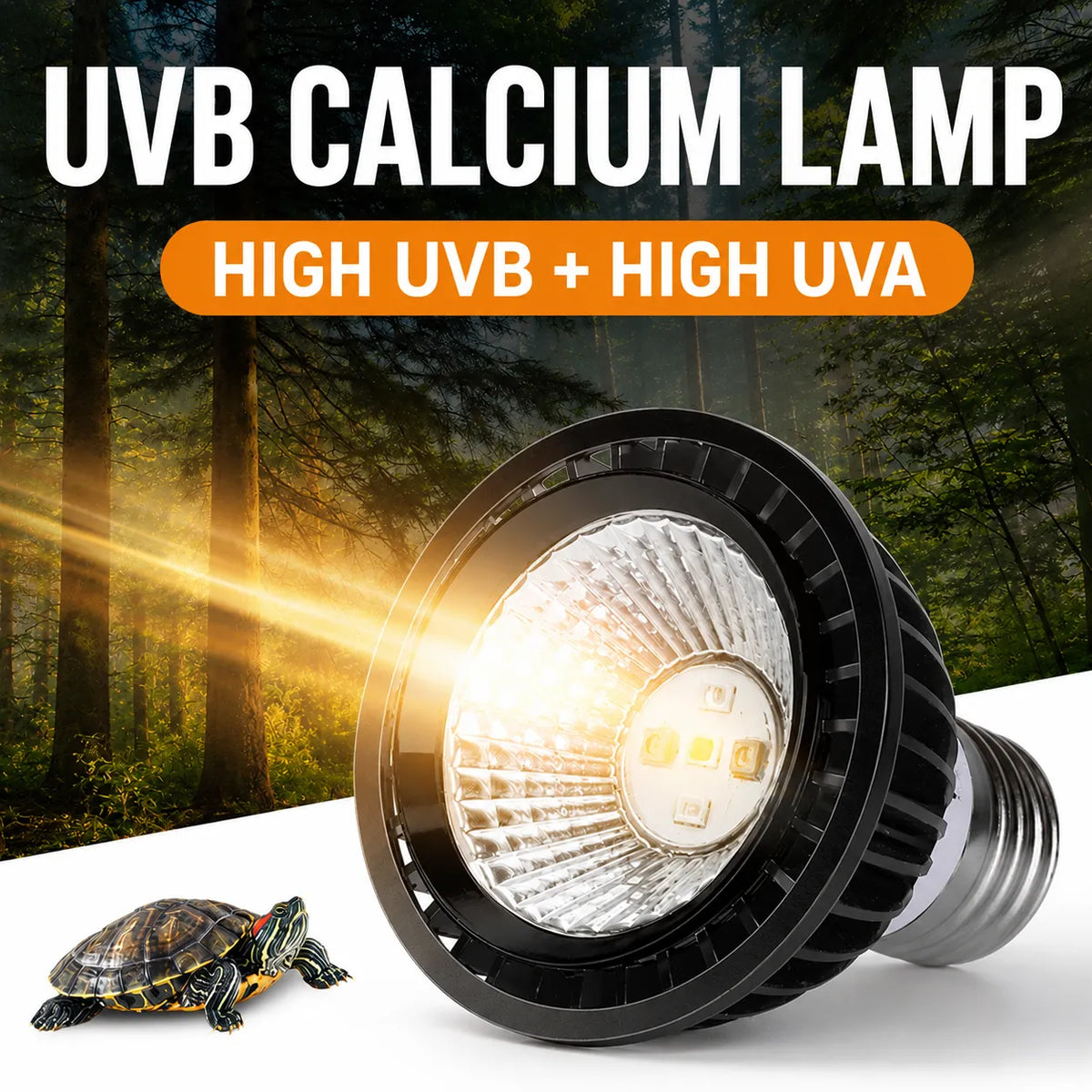RTHabitat LED UVB Light Aluminum Heat Sink Reflector Design