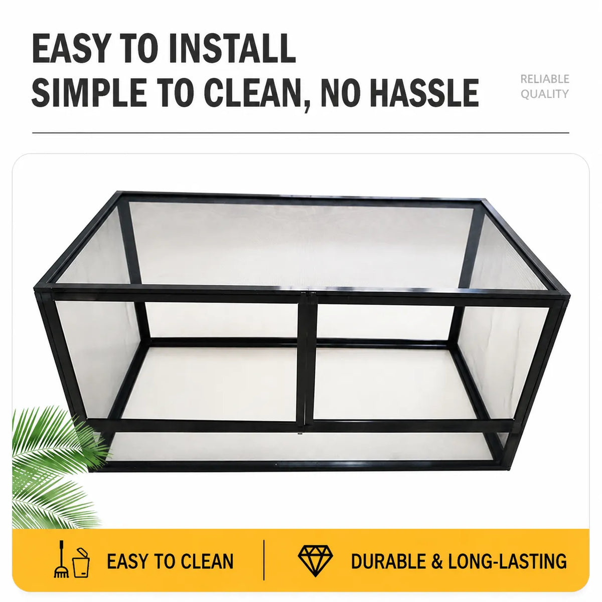 RTHabitat Premium Aluminum Mesh Reptile Enclosure Full Ventilation Design