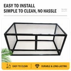 RTHabitat Premium Aluminum Mesh Reptile Enclosure – 45/66 Gallon Full Ventilation Habitat for Chameleons, Lizards, Snakes & Geckos